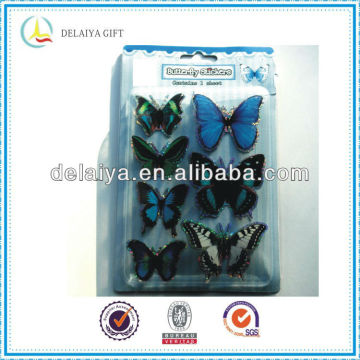 Colorful and high quality 3D sticker for butterfly